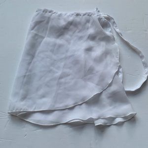 Capezio White Ballet Wrap Skirt